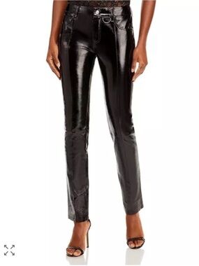 Zadig & Voltaire Peko Vinyle Black Patent Leather Pants FR 34 US 2 NWT $998
